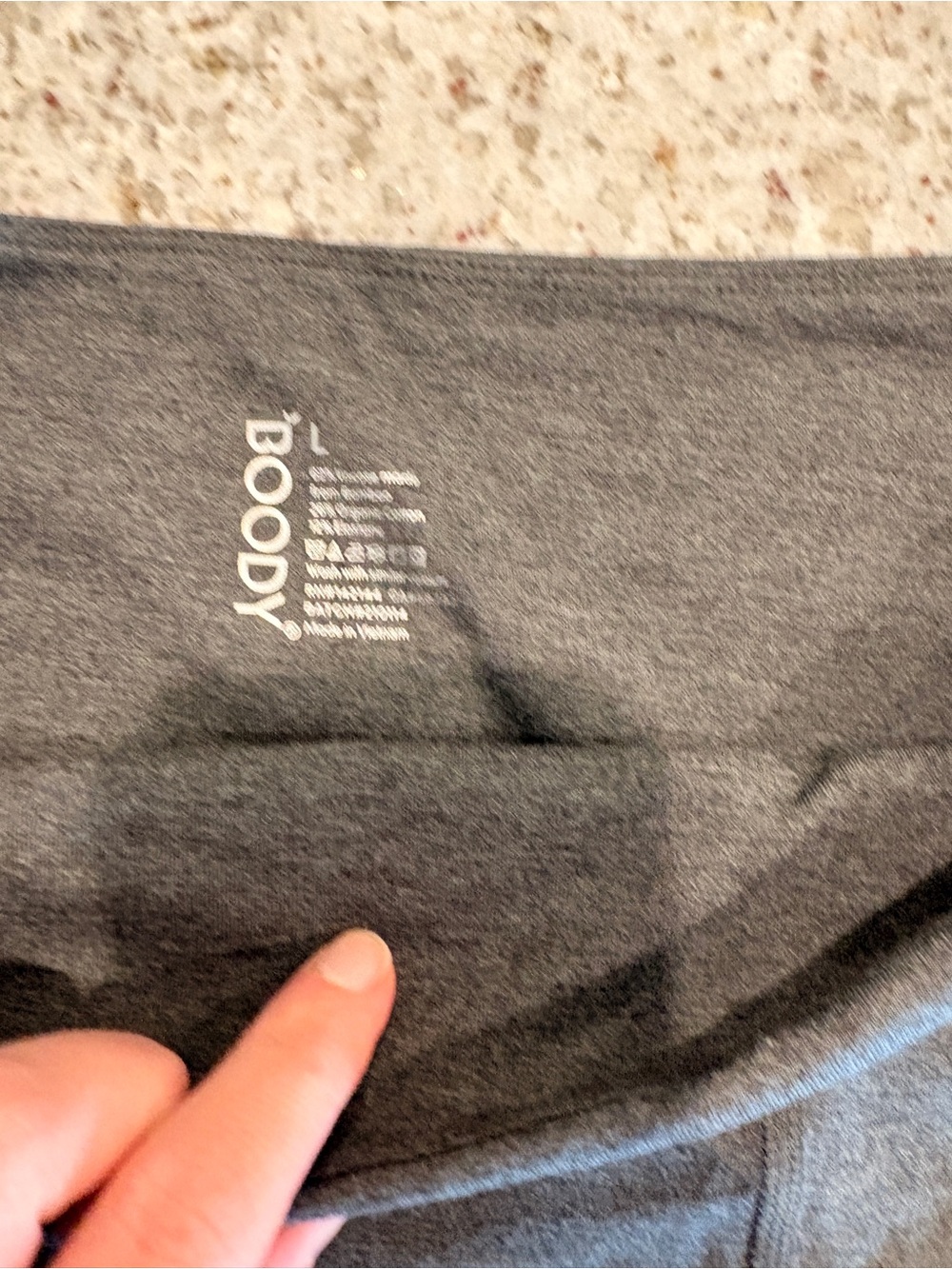 BOODY Charcoal Gray High-Rise Bike Shorts - Picture 4 of 4